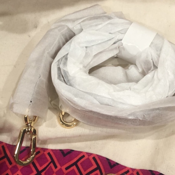 Tory Burch Viva Satchel bag, Striped Nautical 13 X 7” - Picture 11 of 16